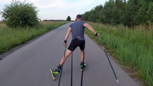 Тренировка на лыжероллерах 16.06.2024