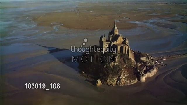 Le Mont Saint Michel, aerial смотреть онлайн