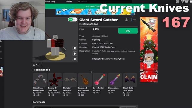 How Many Knives can a Roblox Avatar Have? смотреть онлайн