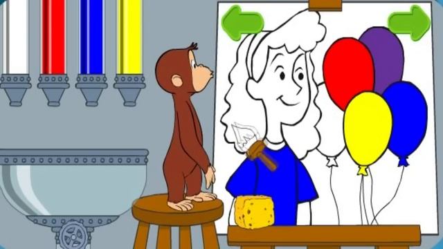 Curious George - Mix And Paint - Curious George Games смотреть онлайн