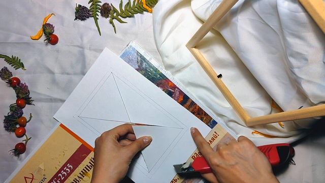 Как красиво оформить работу в рамку / паспарту для работы смотреть онлайн