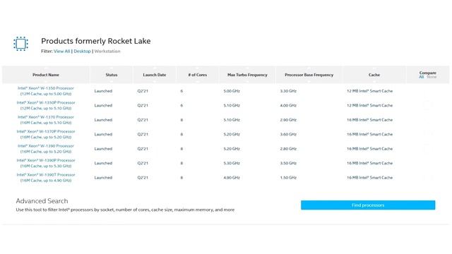 Intel Xeon W 1300 Series Rocket Lake Processors Detailed смотреть онлайн