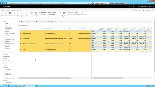 Бюджетирование в MS Project Server с Bastion Forms смотреть онлайн