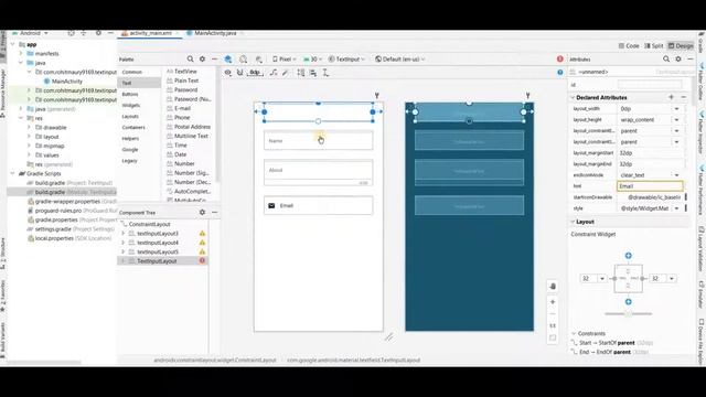 Text Input Outlined Box layout | Material Design | Android Tutorial смотреть онлайн