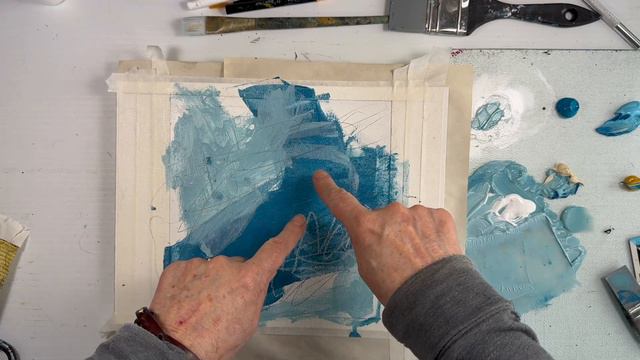 Intuitive Art Journaling - BIG Shapes For An Intuitive Abstract Painting - So FUN And EASY!