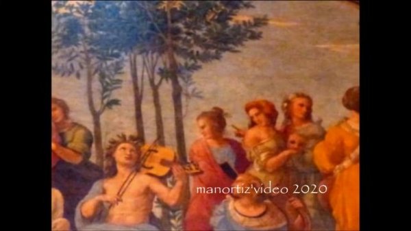 Raphael's 500th anniversary of death: Il Parnaso, The Parnassus , Stanza della Segnatura, manortiz
