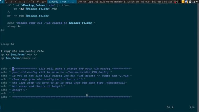 my vim config file on aug 2022 смотреть онлайн