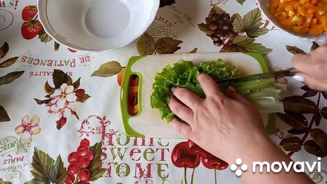 Оригинальный постный салат. смотреть онлайн