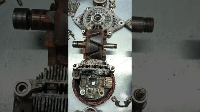Ремонт генератора субару. Restoration of the subaru generator. (Part 1) смотреть онлайн