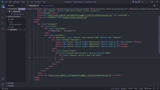 Carousel Slider Bootstrap 5 смотреть онлайн