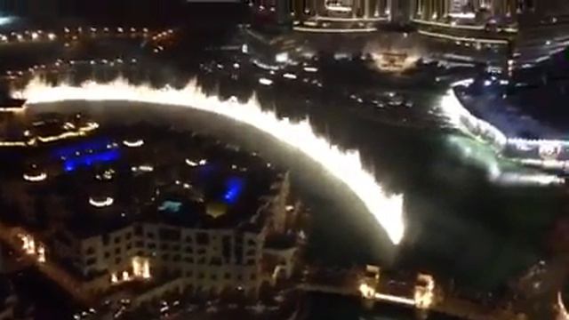 Фонтаны, вид из Address Hotel 34-й этаж