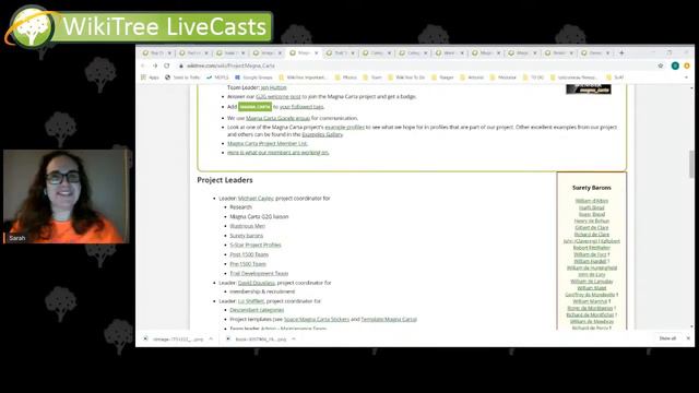 WikiTree LiveCast (17 October 2020) - Weekly Recap + Magna Carta Project смотреть онлайн