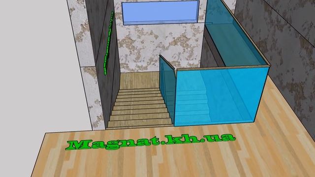 Эскиз лестницы под зашивку, ступень, подступень, плинтус. смотреть онлайн