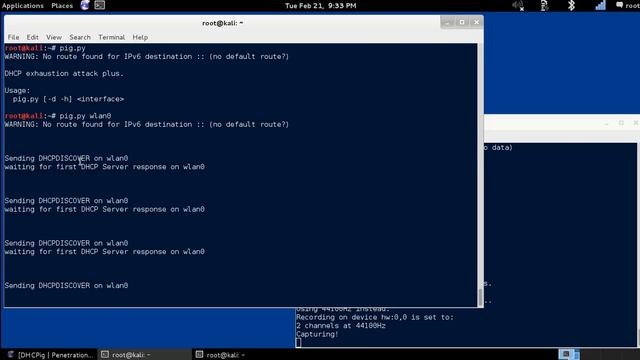 DHCPig (pig.py) - DHCP Exhaustion Attack [Kali Linux] смотреть онлайн