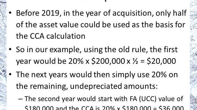 Calculating the Capital Cost Allowance (CCA) смотреть онлайн
