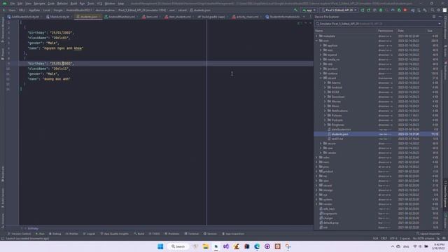 20127210_H05 video demo student management using json and recycleView,... смотреть онлайн