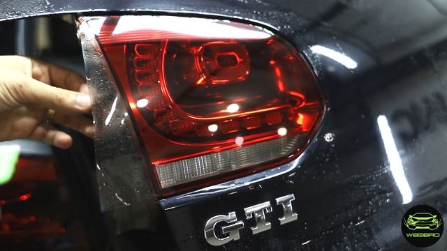 Тонировка задней оптики Golf GTI.Антигравийная пленка Gsuit BlackSoft смотреть онлайн