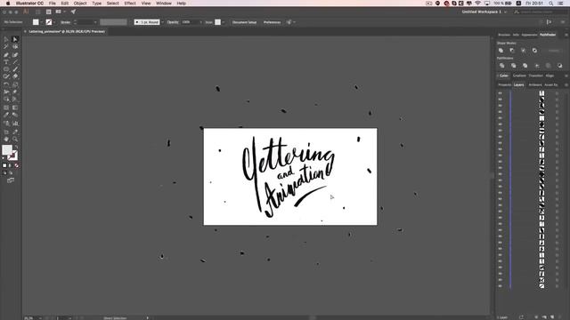 Создание шрифтовых композиций в Adobe Illustrator. смотреть онлайн