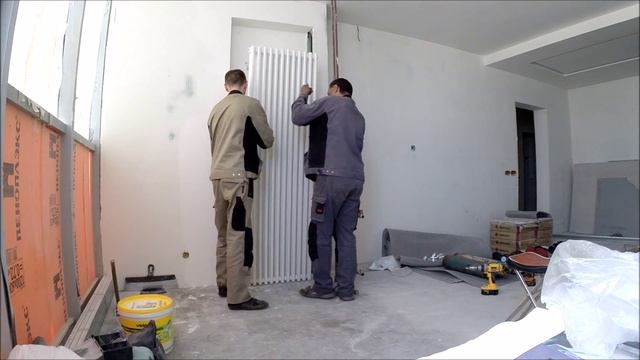 Установка двух метровой батареи смотреть онлайн