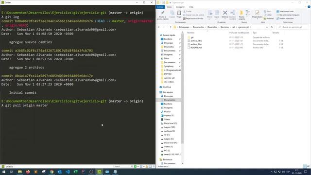 GIT - Mezclando dos ramas (git merge) смотреть онлайн