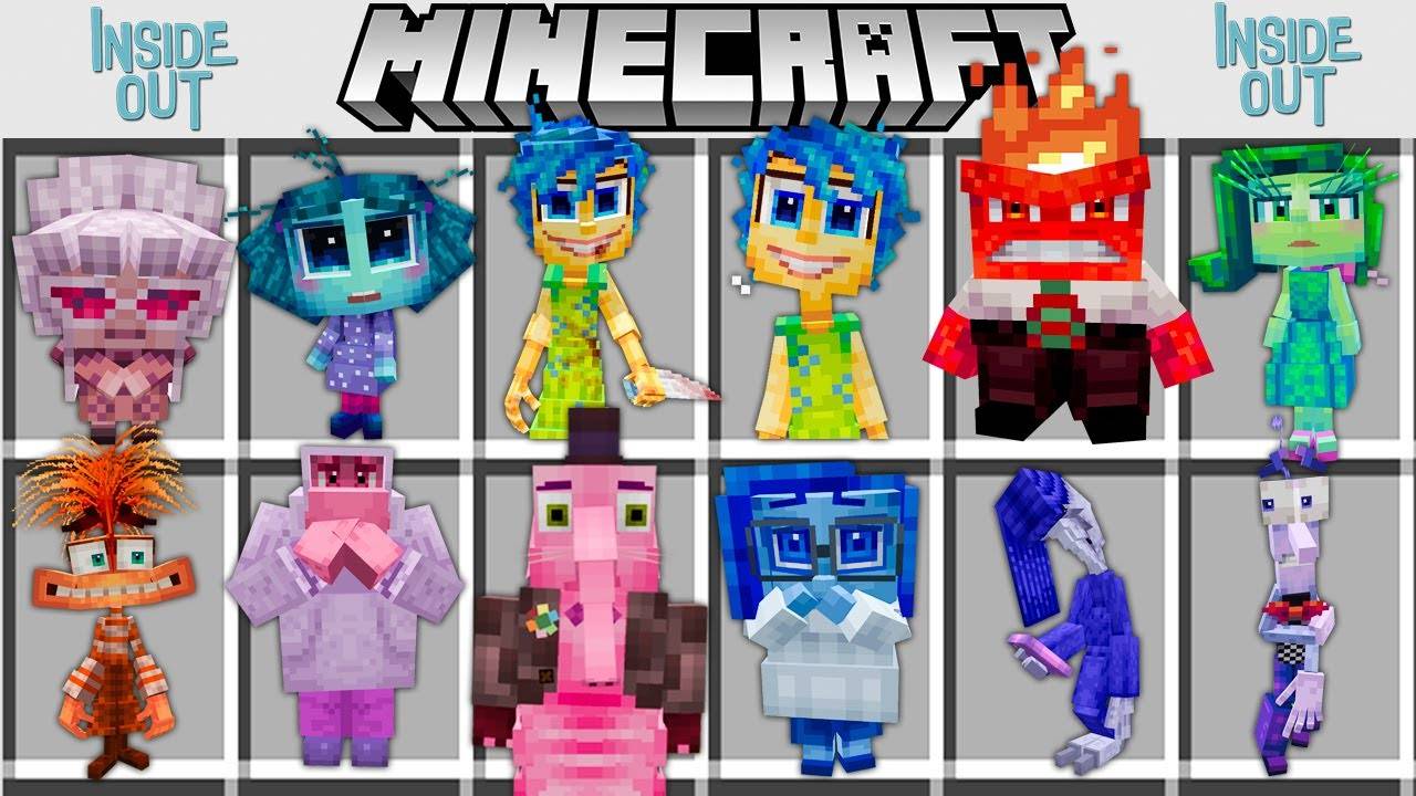 ГОЛОВОЛОМКА 2 МОД В МАЙНКРАФТ ! INSIDE OUT 2 ADDON MINECRAFT BEDROCK MOD JOY ANGER DISGUST SADNESS смотреть онлайн