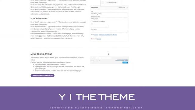 Y | The Theme - Wordpress Documentation HD смотреть онлайн