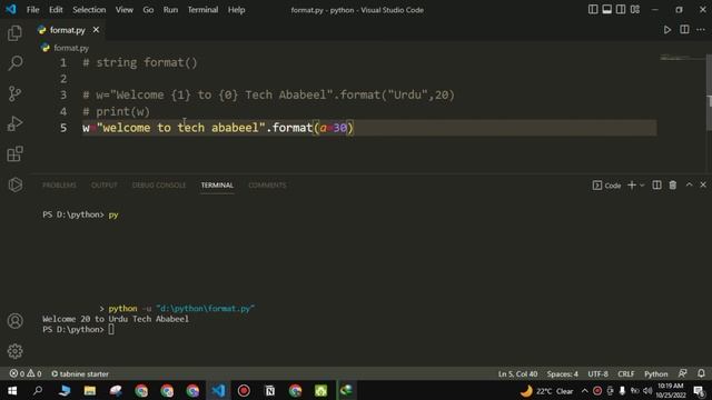 What is String Format in Python || Python Tutorial For Beginners смотреть онлайн