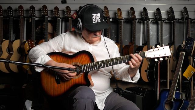 Обзор акустической гитары Homage LF 3800 CT SB смотреть онлайн