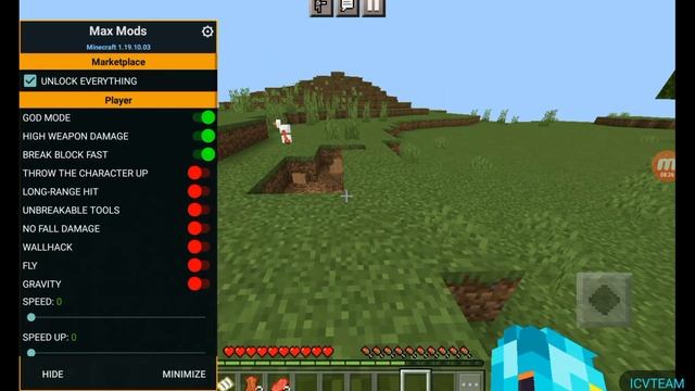 Mod Menu 1.19.10 Premium | Unlock All Skin | For Minecart 1.19.10 Hack Client | ICVHACK | Mod Menu смотреть онлайн