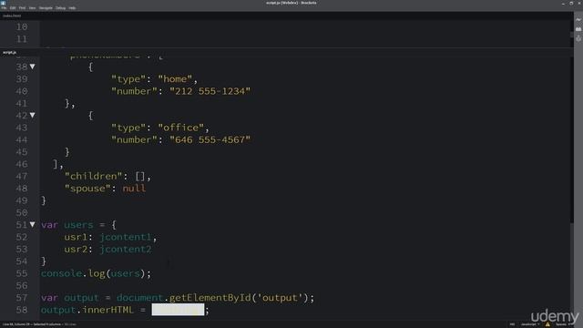 How to output objects update JSON objects || JSON Basics смотреть онлайн