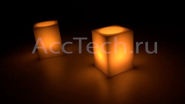 Светодиодная свеча на батарейках 7х10 см FL068 смотреть онлайн