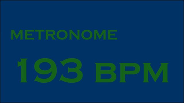 METRONOME 193 BPM смотреть онлайн