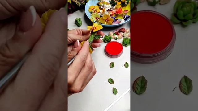 Заколка с цветами гибискуса. Как я ее собирала смотреть онлайн