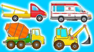 МАШИНКА по имени ЭВАКУАТОР, Скорая Помощь срочно нуждается в ПОМОЩИ. Учим виды транспорта