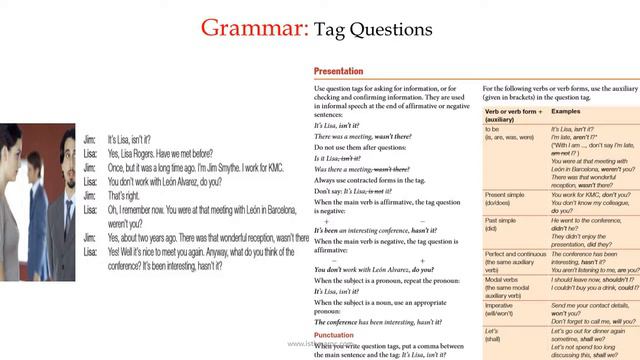 lesson 13 TS SR 2 part 2 Grammar Tag Questions смотреть онлайн