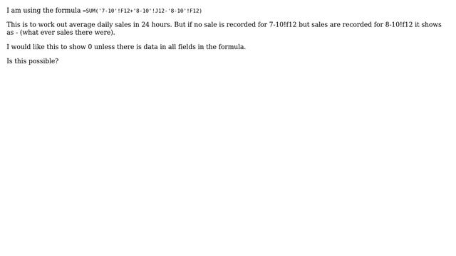 How to show 0 if formula is not complete in excel? смотреть онлайн
