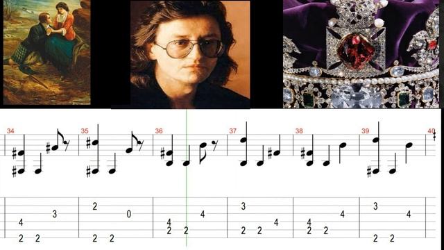 For Easy Guitar.  A.  Gradsky - O, Wert Thou In The Cauld Blast (+Tabs)