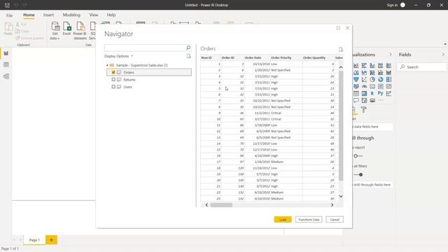 Importing Excel Data inside Power BI Desktop смотреть онлайн