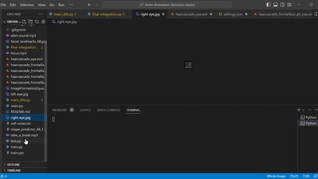 settings json driver drowsiness detection master Visual Studio Code 2023 03 09 15 12 24 смотреть онлайн
