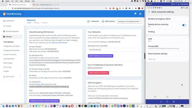 CleanBrowsing - Configuring Android (w/Private DNS) смотреть онлайн
