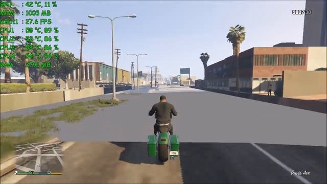 Grand Theft Auto V - Core 2 Quad Q8400 / GTX 1050 / 4GB RAM смотреть онлайн