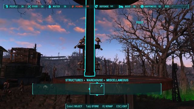 360° Defense Turret Tower - How to Build One - Fallout 4 Settlements смотреть онлайн