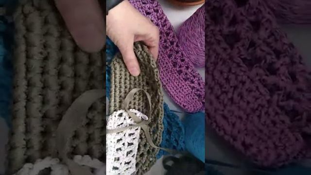 Авоська, шопер . Пряжа для авосек и шоперов смотреть онлайн