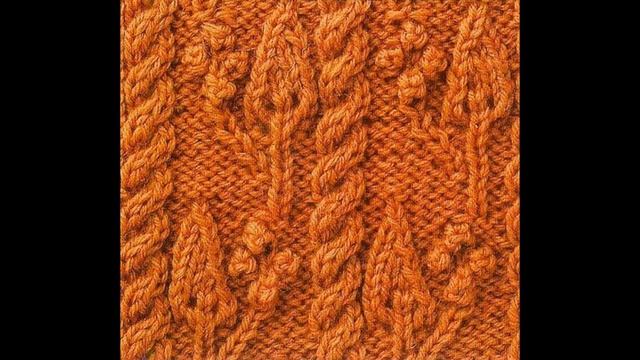 Подборка узоров спицами  со схемами