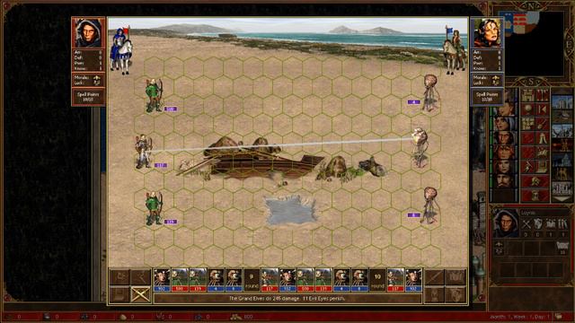 Heroes 3 - 2500 Beholders VS 2500 Elves смотреть онлайн