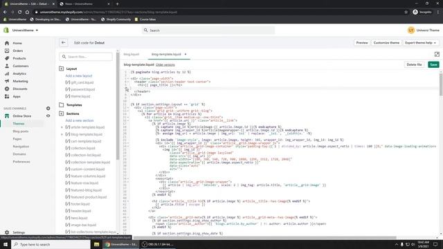 How to Remove Filter on Blog Page - Shopify Debut Theme смотреть онлайн