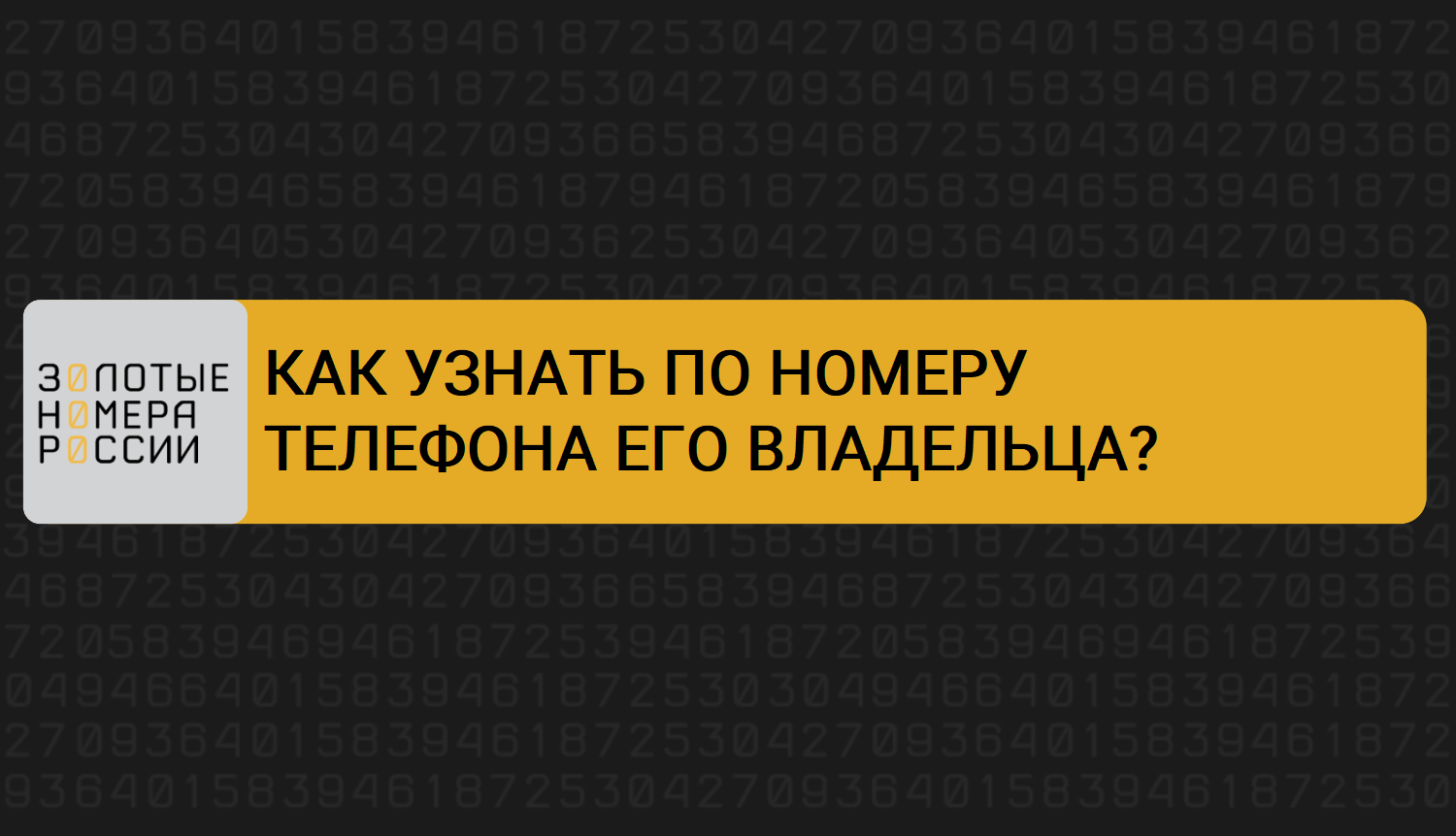 Как узнать по номеру телефона его владельца смотреть онлайн