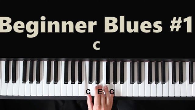 Easy Blues Piano Lesson For Beginners #1 смотреть онлайн