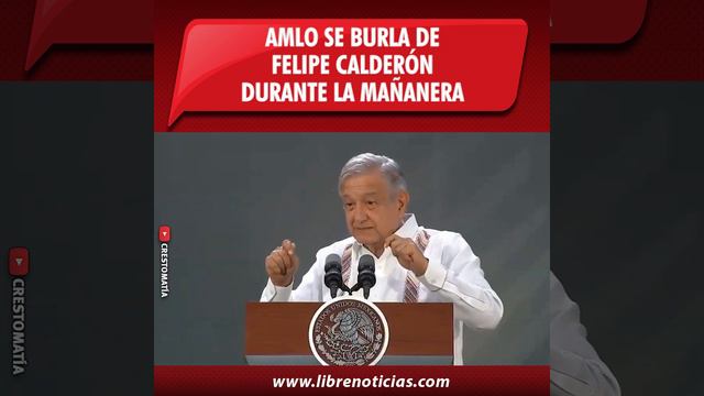 AMLO se burla de Felipe Calderón en plena mañanera смотреть онлайн