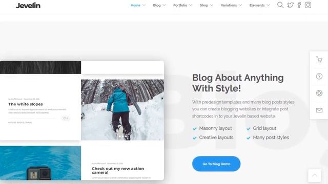 Jevelin Multi-Purpose Premium Responsive WordPress Theme смотреть онлайн
